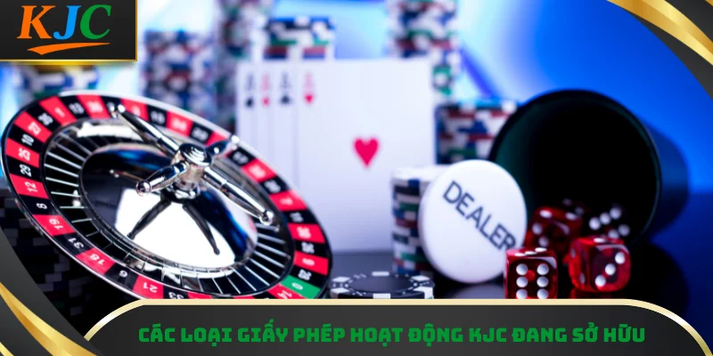 Các loại giấy phép hoạt động KJC đang sở hữu